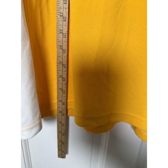 Reebok Pittsburgh Steelers Men’s Yellow White Polo Size Large EUC - Picture 9 of 10